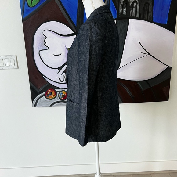 BANANA REPUBLIC BOYFRIEND LINEN  BLAZER Size 2 - Picture 8 of 11
